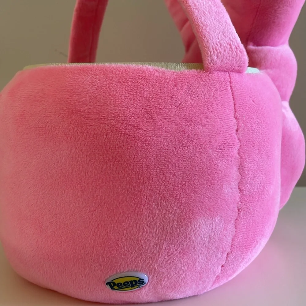 Peeps Pink Plush Basket